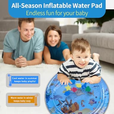 wuboiry Cat Cooling Pad, Portable Water-Filled for Dogs and Cats, Easy to Clean, Suitable for All Types of Pets, Keep Your Pets Cool in The Summer (Ocean Blue) (One Size) - Image 6