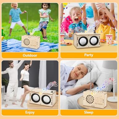 Stem Projects Toys for Boys age 8-12 12-14 Science Kit Building Own Bluetooth Speaker & FM Radio DIY Electronics Kit Science Experiments Kid 9-12 Boy Toys Birthday Gift 8 9 10 11 13 Year Old Teen Girl - Image 5