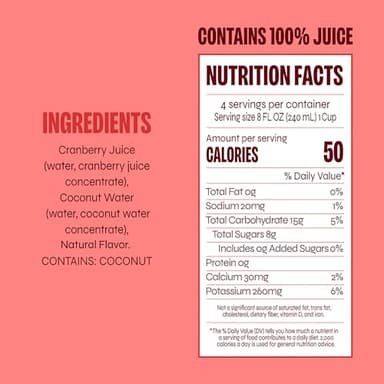 Revl Fruits™ 100% Juice, Boldly Cran™ Cranberry Juice, No Added Sugar, 32 fl oz. Carton (Pack of 6) - Image 2