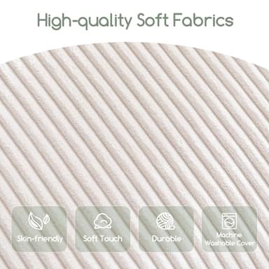 HIGOGOGO Giant Bean Bag Chair Bed for Adults,Convertible Beanbag Folds from Lazy Chair to Floor Mattress Bed,Large Floor Sofa Couch for Adult,Couples,Family,High-Density Foam Filling - Image 6