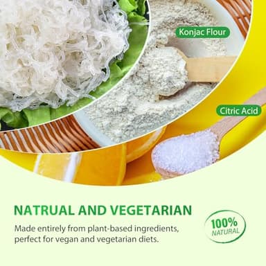 Soeos Konjac Noodles, Shirataki Noodle, Low Calorie, Low Carb, Keto and Paleo Friendly, 3 Variety Noodles, Fettuccine, Angel Hair, Spaghetti, 8.8 oz (250 g)*6 - Image 8