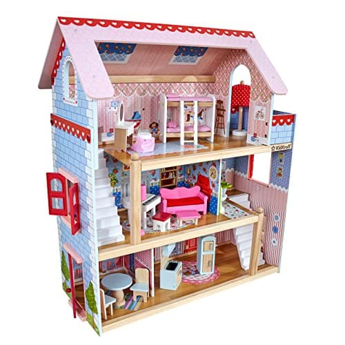 KidKraft Chelsea Doll Cottage Wooden Dollhouse with 16 Accessories, Working Shutters, for 5-Inch Dolls - Image 1
