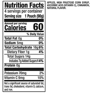 Mott's Cinnamon Applesauce, 3.2 Oz Clear Pouches, 24 Count (6 Packs Of 4), No Artificial Flavors, Good Source Of Vitamin C, Nutritious Option For The Whole Family - Image 2