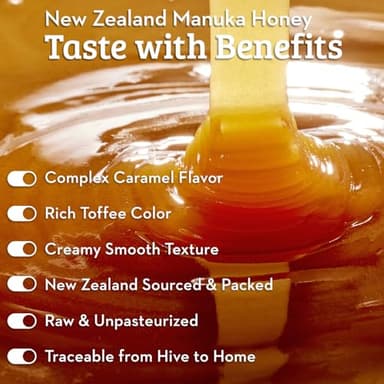 Wedderspoon Raw Premium Manuka Honey, 850+ MGO, 8.8 Oz, Unpasteurized New Zealand Honey, From Our Hives to Your Home - Image 5