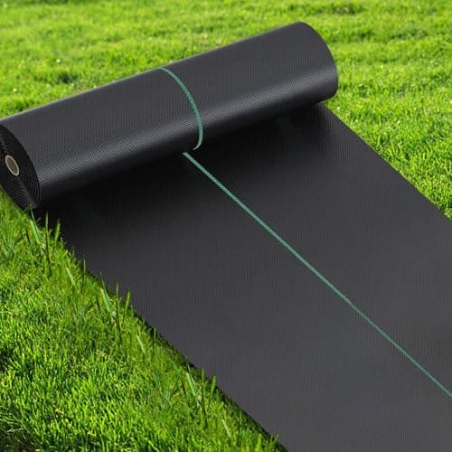Weed Barrier Fabric Heavy Duty, 2.6FT x 100FT Thicken Garden Landscape Fabric Weed Mats, Plastic Weed Control Garden Cloth, Woven Geotextile Fabric for Garden Beds, Underlayment, Commercial Driveway - Image 1