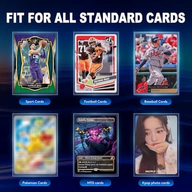 1000ct Card Sleeves for Trading Cards, Clear Penny Sleeves, Baseball Card Sleeve, Soft Sports Card Sleeve, Plastic Card Protector Fit for MTG Game Card Standard Cards - Image 6