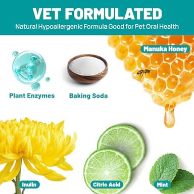 SmileDenX Teeth Cleaning Wipes for Dogs & Cats, Dog Finger Toothbrush Wipes, Dog Dental Care Finger Wipes, Dog Tooth Brushing Kit, Remove Plaque & Tartar Buildup, Fresh Breath (50 PCS, Unscented) - Image 3