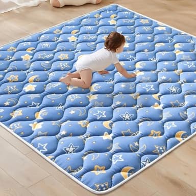 Premium Foam Baby Play Mat 79" X 71", Extra Large Activity Playmats for Babies,Toddlers, Infants, Soft Thicker Sponge Baby Mat for Floor, Play & Tummy Time, Machine Washable for Easy Care - Image 1
