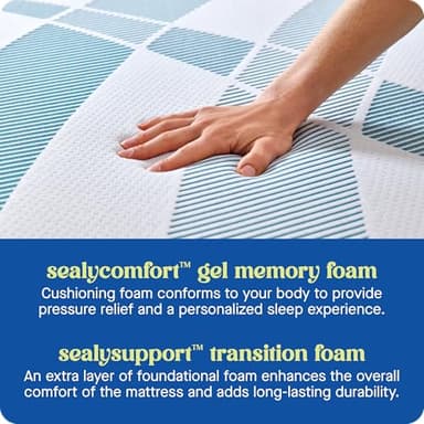 Sealy Dreamlife 12” Foam Mattress-in-a-Box, Full, SealyComfort Gel Memory Foam, SealySupport Transition Foam, Surface-Guard Technology - Image 4