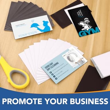 DIYMAG 3.5x2inch Business Card Magnets, 45Packs Flexible Magnetic Sheets with Peel and Stick Adhesive Magnet to Customize Personalized Cards for Crafts Photos and Supplies - Image 5
