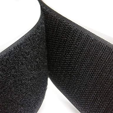 LLPT Hook and Loop Tape 3/4 Inch x 23 Feet Each Roll Heavy Duty Adhesive Industrial Strength Hook Loop Strip Mounting Tape for Indoor and Outdoor Black (HTB030) - Image 2