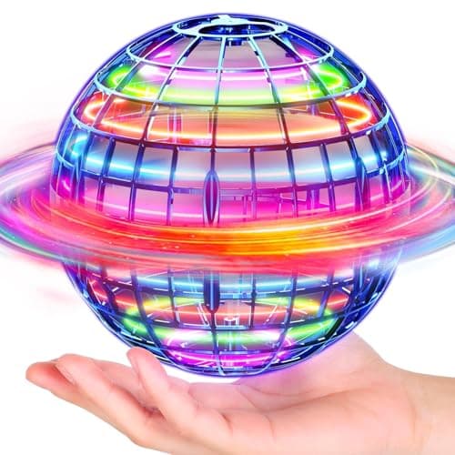 Ivtivfu Flying Orb Ball (Blue, 2025 Upgraded) with Dazzling Lights, Magic Hover Spinner, Cool Boomerang Drone, Floating Cosmic Globe, Kids Toys Gifts for 6 7 8 9 10 Year Old Boys Girls - Image 1