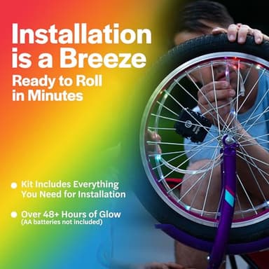 Wheelbrightz LED Rainbow Bicycle Light - 1 Each - Image 6