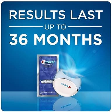 Crest 3D Whitestrips + LED Light – Teeth Whitening Kit, 1 Light + 10 Treatments, Each with 1 Upper/1Lower, 20 Strips – Crest 3DWhite Teeth Whitening Strips - Image 4