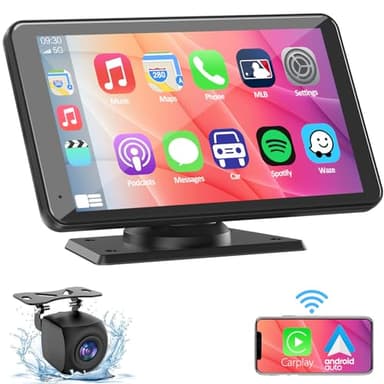 BuonaIdea Wireless Double Din Car Stereo Compatible with Apple CarPlay and Android Auto,7" HD Portable Bluetooth CarPlay Touch Screen for Car,with Car Play Dash Mount and Backup Camera - Image 9