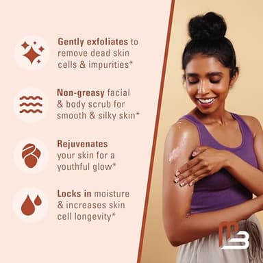 Himalayan Salt Scrub, Face, Foot, and Body Exfoliator with Collagen and Stem Cells, Exfoliating Scrub for Toning, Cellulite, and Skin Care by M3 Naturals 16 fl oz - Image 7