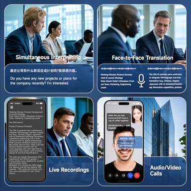 Real Time AI Language Translator Earbuds, 3 in 1 Wireless Earbuds with 144 Languages & Accents, 60Hr Battery & Charging Case, APP Enabled Translator Device for Travel, Business, iOS & Android (Black) - Image 7