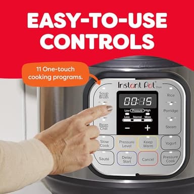 Instant Pot Duo 7-in-1 Mini Electric Pressure Cooker, Slow Rice Cooker, Steamer, Sauté, Yogurt Maker, Warmer & Sterilizer, Includes Free App with over 1900 Recipes, Stainless Steel, 3 Quart - Image 6