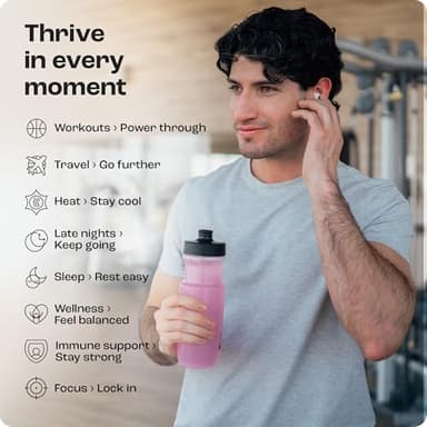 KEY NUTRIENTS Multivitamin Electrolytes Powder No Sugar - Fresh Pink Lemonade Electrolyte Powder - Endurance & Energy Supplement - Hydration Powder - No Calories - 90 Servings - Made in USA - Image 7