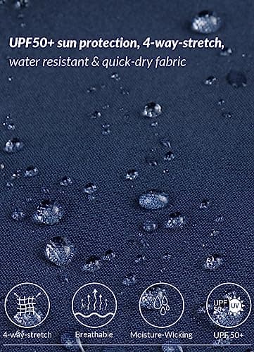 baleaf Travel Pants Women Hiking Long Tall Lightweight Quick Dry Water Resistant Cargo Pants 31'' Navy Blue Size L - Image 5