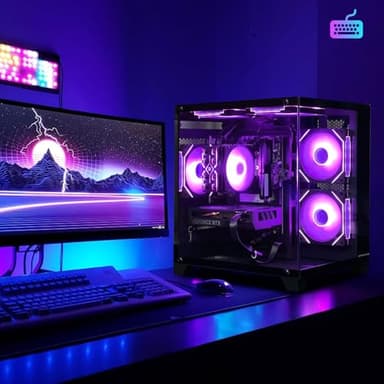 ALCPOK Gaming PC Desktop Computer,Intel Core i5 13400F,RTX 4060 8G,32GB DDR4 RAM 1TB SSD,ARGB Fan,Prebuilt Computer Tower for Gaming and Office - Image 4