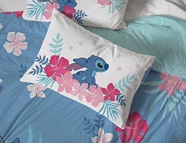 Jay Franco Disney Lilo & Stitch Paradise Dream 7 Piece Queen Bed Set - Includes Reversible Comforter & Sheet Set Bedding - Super Soft Fade Resistant Microfiber (Official Disney Product) - Image 5