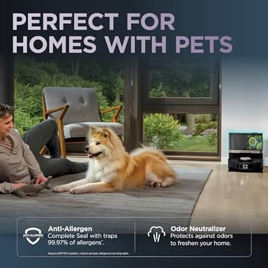 Shark PowerDetect NeverTouch, Self-Empty & Self-Refill, Robot Vacuum and Mop with Bagless, 30-Day Debris Capacity HEPA Base, 30-Day Capacity Refill Tank, Pad Dry, Black, AV2810YS - Image 6