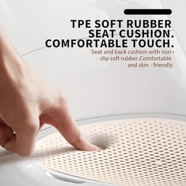 Baby Bath seat for Babies Sitting up Infant Bath tub Portable sit up Seats Bathing Chair Newborn Essentials Toddler Must Haves 0-12 Months Bathtub Sink Bather Sitting Shower Support Travel Ring - Image 8