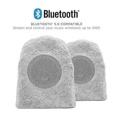ION Audio Glow Rocker Pair - Wireless Outdoor All-Weather Bluetooth Speakers, Weather-Resistant Pool Deck Safe Patio Garden Speaker Set (Renewed) - Image 7
