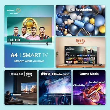 Hisense 32-Inch Class A4 Series FHD 1080p Smart Fire TV (32A4NF, 2025 Model) - DTS Virtual: X, Slim Bezel Design, Alexa Built in - Image 3