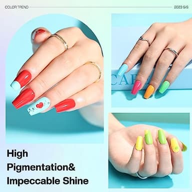 Morovan 15 Bright Color 0.27oz Air Quick Dry Nail Polish Gift Set for Women - Image 6