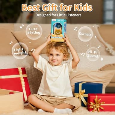 alilo Pocket Bunny Portable Kids Music Player, Musical Toys for Toddlers 1-3-5, Preloaded 120+ Stories/Music/Lullabies/White Noise,High Fidelity Sound Travel Bluetooth Speaker (with Strap and Ring) - Image 9