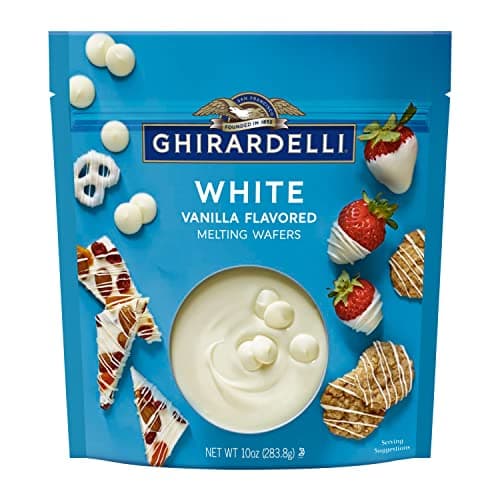 GHIRARDELLI White Vanilla Flavored Melting Wafers, 10 oz Bag (6 Pack) - Image 1