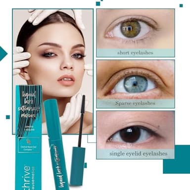 Thrive Mascara (Black 10.7g/0.38 OZ), Thrive Mascara Liquid Lash Extensions - Brynn Thick and Slender, Waterproof and Sweat Resistant - Image 4