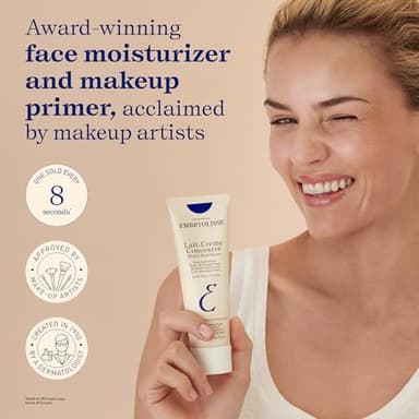 Embryolisse Lait-Crème Concentré, Multifunction Daily Face Moisturizer and Makeup Primer, Suitable for All Skin Types. French Face Cream With Shea Butter & Aloe Vera. Travel Size - Image 2