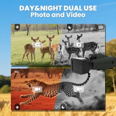 Monocular Telescope High Power,4K Electronic Eyepiece Camera with 3in Full Color Screen,Fits 22mm-46mm Optical Telescopes and Microscopes(4GB Memory Card) for Bird Watching Camping Astrophotography - Image 5