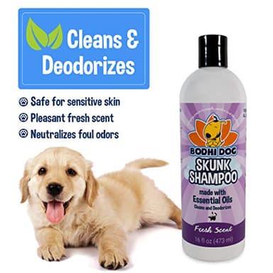 Bodhi Dog Skunk Shampoo - Odor Remover with Essential Oils for Dogs & Cats - Cleans, Deodorizes & Eliminates Skunk Smell - Gentle on Skin & Suitable for Pets of All Sizes - Made in USA (16 Fl Oz) - Image 4