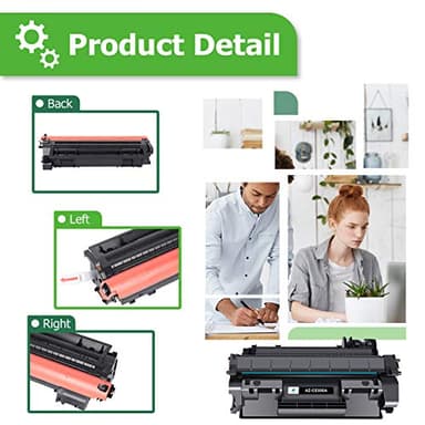 Aztech Compatible for P2035 Toner Cartridge Replacement for HP 05A CE505A P2035N Toner Cartridge for HP 2035N P2055DN 2055DN P2030 P2050 P2055X P2055D Printer (Black 4-Pack) - Image 4