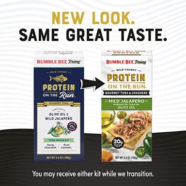 Bumble Bee Prime Protein on the Run Tuna Snack Kit, Pack of 12 - Gourmet Tuna Marinated in Olive Oil & Mild Jalapeno with Crackers and Serving Utensil - 20g of Protein Per Serving - Image 5