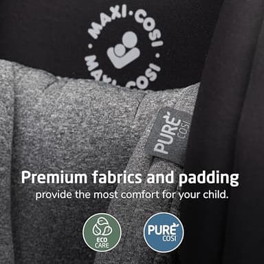 Maxi-Cosi Pria Max All-in-One Convertible Car Seat, Rear Facing Car Seat (4-40 lbs), Forward Facing Car Seat (22-65 lbs), High Back Booster Seat (40-100 lbs), Pure COSI, Essential Black - Image 5