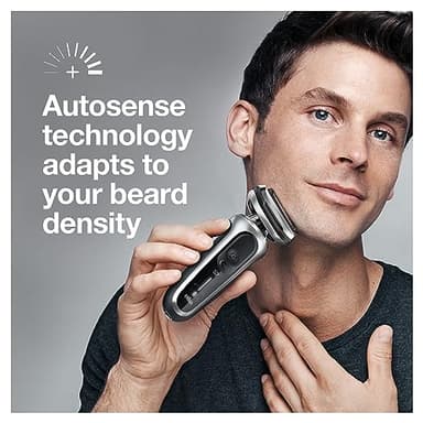 Braun Series 7 7032cs Flex Electric Razor for Men, Wet & Dry, Electric Razor, Rechargeable, Cordless Foil Shaver with Beard Trimmer and Charging Stand, Silver - Image 4