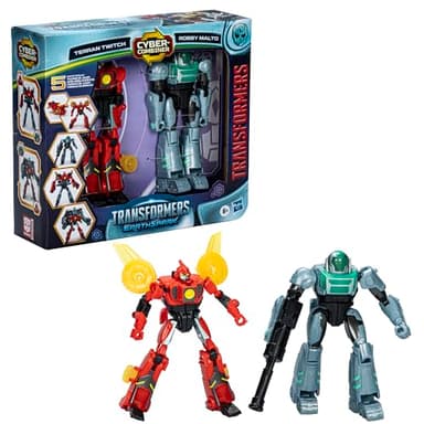 Transformers EarthSpark Cyber-Combiner Terran Twitch and Robby Malto Robot Action Figures, Interactive Toys for Boys and Girls Ages 6 and Up - Image 17