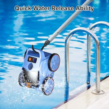 (2025 New) Robotic Pool Vacuum, Robotic Pool Cleaner for Inground Pools, Pool Robot with Smart Navigation, Floor/Wall/Waterline Cleaning, 180 Mins Runtime for Pool Up to 2100 Sq.ft - Image 7