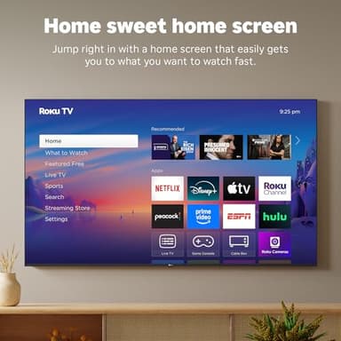 Roku Smart TV 2025 – 75-Inch Select Series, 4K HDR TV – RokuTV with Enhanced Voice Remote – Flat Screen LED Television with Wi-Fi for Streaming Live Local News, Sports, Family Entertainment - Image 7