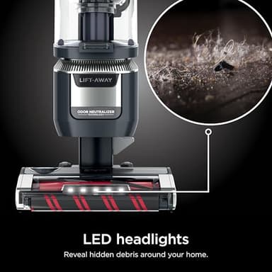 Shark Rotator Pet Pro Lift-Away ADV Upright Vacuum with HEPA Filter, DuoClean PowerFins HairPro and Odor Neutralizer Technology, Pet Hair Pickup, For Carpets & Hardfloors, Dark Grey, LA555 - Image 9