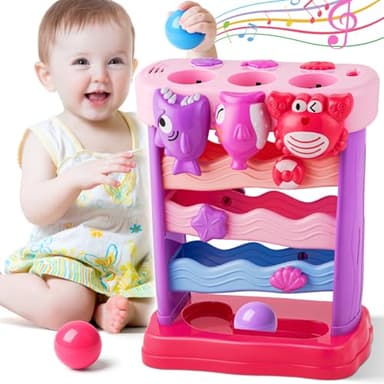 V-Opitos Musical Toy for 1, 2 Years Old Boys & Girls, Feeding Interactive Toys with Ball, Montessori Education Toys, Perfect Toddler Christmas Birthday Gifts - Image 1