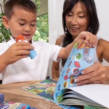 Melissa & Doug Sticker Wow!™ Fox Bundle: 24-Page Activity Book, Refillable Sticker Stamper, Mini Pad, 500 Stickers, Arts and Crafts for Kids Ages 3+ - Image 6