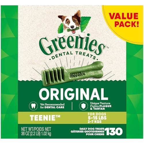 Greenies Original Teenie Dental Dog Treats, 36 oz. Pack (130 Treats) - Image 1
