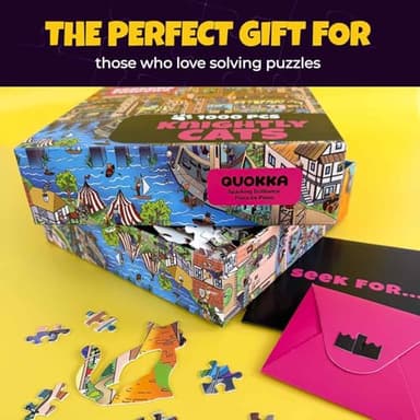 QUOKKA 1000 Piece Jigsaw Puzzle for Adults Knightly Cats – Premium Box Packaging with Extra Fun Challenges - Whimsical Cat Puzzle - Perfect for Relaxation & Creativity & Gift Giving - Image 7
