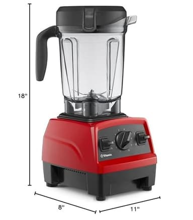 Vitamix Explorian Blender, Professional-Grade, 64 oz. Low-Profile Container, Red (Renewed Premium) - Image 7